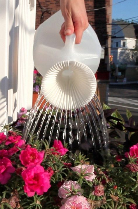 10 Creative Ways to Repurpose Plastic Milk Jugs - The Owner-Builder Network Plastic Milk Bottles, Plastic Jugs, Aesthetic Knitting, Plastic Milk, Knitting Aesthetic, Plastic Bottle Crafts, Crochet Rose, Shower Remodel, Knitting Charts