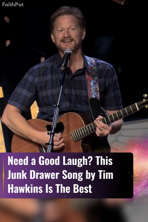 Need a Good Laugh? Then You Need to Watch Tim Hawkins' Junk Drawer. #junkdrawer #funny #TimHawkins Tim Hawkins Videos, Tim Hawkins, Amazing Singing, Walker Hayes, Funny Song, Christian Values, Make Em Laugh, Funny Songs, Crazy Stuff