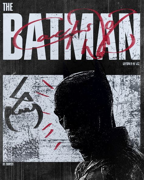 The Batman Graphic Design, Film Posters Typography, The Batman Poster, Dark Posters, Dark Poster, Batman Design, Video Poster, Grunge Posters, Punk Poster