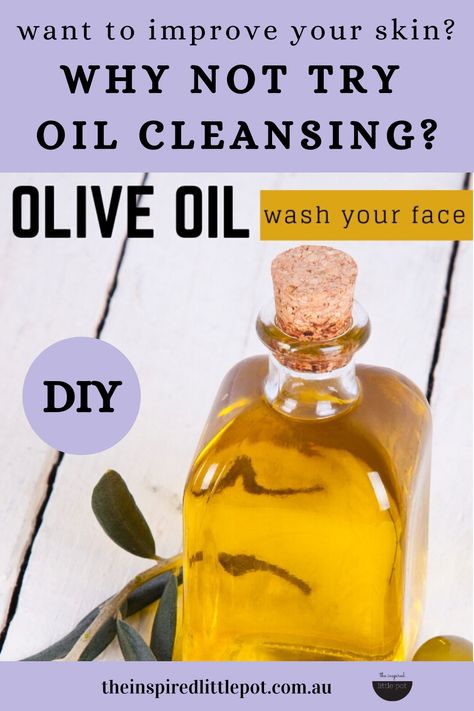 Sick of oily skin and breakouts? Or are you tired of dry and flaking skin? Why not try oil cleansing?   #diy #naturallyinspired #naturaldiy #diybodycare Oil Cleanser Recipe, Diy Cleansing Oil, Cleanser Recipe, Oil Cleansing Method, Essential Oil Skin Care, Oil Cleansing, Flaking Skin, Natural Beauty Care, Natural Beauty Diy