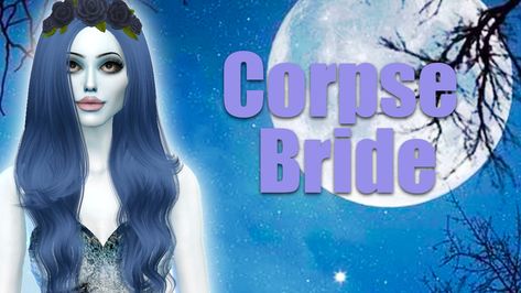 Corpse Bride create a sim The Sims 4 made by GlitterQueenGamer (GQG) Corpse Bride Dress, Dead Bride, Sims 4 Dresses, Los Sims, Cat Tail, Corpse Bride, 4 Dresses, The Sims4, Sims Mods