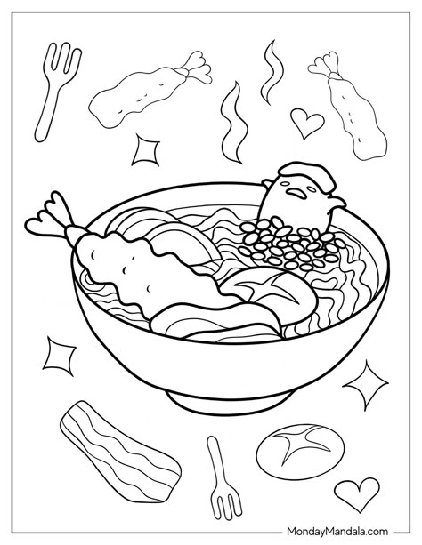 Chibi Coloring, Chibi Coloring Pages, Hello Kitty Colouring Pages, Food Coloring Pages, Hello Kitty Coloring, Detailed Coloring Pages, Princess Coloring Pages, Unicorn Coloring Pages, Easy Coloring Pages