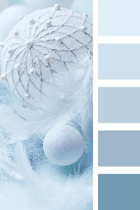 Winter Color Inspiration, Winter Blue Color Palette, Red White Palette, Light Blue And Silver Color Palette, Ice Blue Color Palette, Ice Blue Palette, Ice Color Palette, Icy Color Palette, January Color Palette