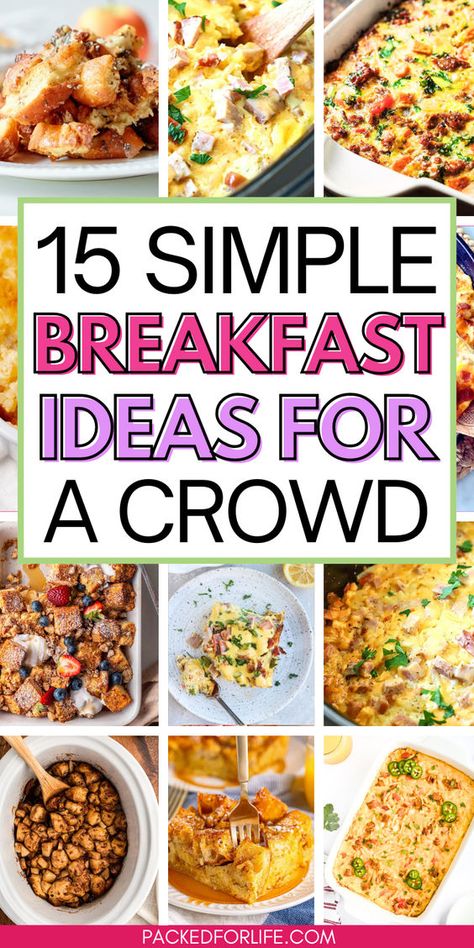 Breakfast for a crowd can now be easy & delicious Discover our favorite make ahead breakfast casseroles for a crowd, including breakfast casseroles of all sorts. Use these as brunch recipes for a crowd that are perfect for holiday gatherings, Christmas morning, Easter or special occasions. Enjoy quick breakfasts for a crowd to add to your meal prep. make ahead breakfast casserole, breakfast casserole make ahead healthy brunch recipes Work Party Breakfast Ideas, Breakfast For Work Meeting, Breakfast For Crowd Easy, Quick Breakfast For Large Groups, Breakfast Buffets For A Crowd, Healthy Breakfast Party Ideas, Breakfast Recipes Group, Easy Company Breakfast Ideas, Breakfast Ideas For 8 People