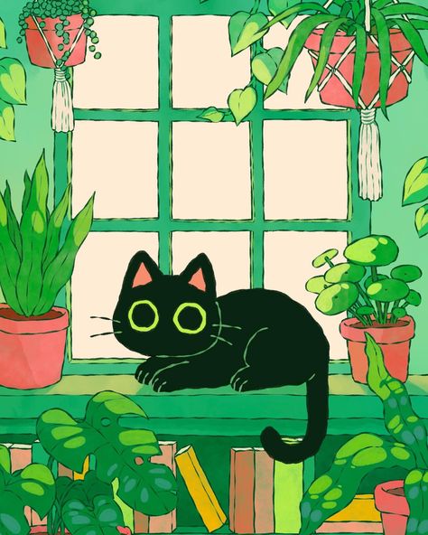 Natalie Rosalinda on Twitter: "Plant kitty 🪴✨… " Plants And Cats, Art Notebook, Cute Easy Doodles, Easy Doodles, Motion Graphics Inspiration, Cat Art Print, Mini Drawings, Cats Illustration, Graphics Inspiration