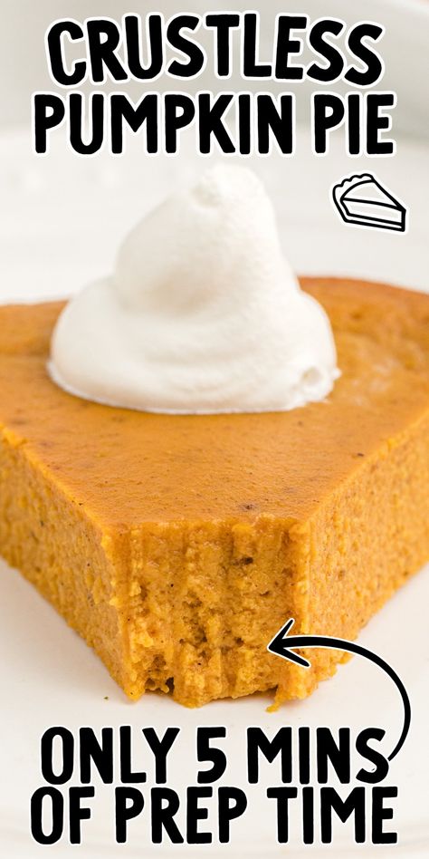 Ww Crustless Pumpkin Pie, Small Pumpkin Pie, Crustless Pumpkin Pie Recipe, Pie With Graham Cracker Crust, Mini Pumpkin Pie, Pumpkin Pie Ingredients, Pumpkin Pie Recipe Easy, Crustless Pumpkin Pie, Pumpkin Delight