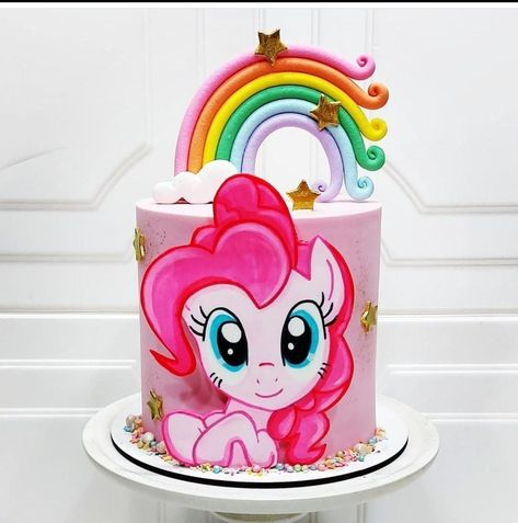 Pinky Pie Birthday Cake, Pinky Pie Cake, Pinkie Pie Cake, My Little Pony Birthday Cake, Rainbow Dash Party, Pink Pie, My Little Pony Cake, Little Pony Cake, My Little Pony Birthday Party