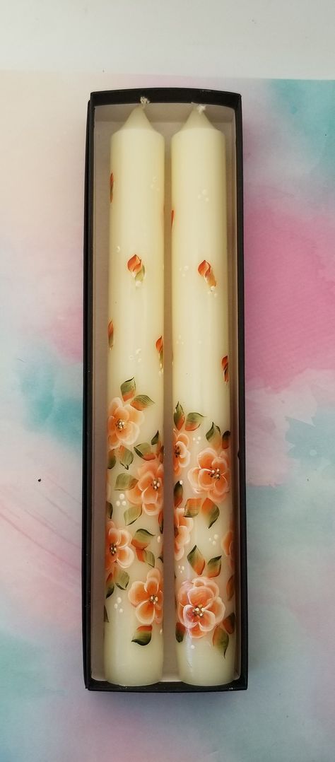 Hand Painted Pillar Candles, Painted Pillar Candles, Hand Painted Candles, Painted Candles, Candle Art, Namaste, Candle Sconces, Pillar Candles, Diy And Crafts