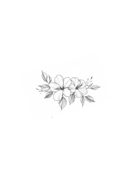 Hibiscus Small Tattoo, Three Hibiscus Flower Tattoo, Hibiscus Tattoo Drawing, 3 Hibiscus Flower Tattoo, Dainty Hibiscus Tattoo, Lei Flower Tattoo, Jasminum Sambac Tattoo, Plumeria And Hibiscus Tattoo, Types Of Flowers Tattoo