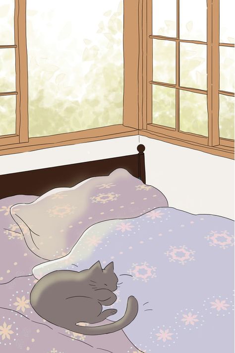 Beautiful Cartoon Indoor Bed Background Poster Bed Background Drawing, Bed Anime Background, Fond Gacha Life, Gacha Bed, Anime Bedroom Background, Gacha Bedroom, Bed Background, Bed Illustration, Bed Cartoon