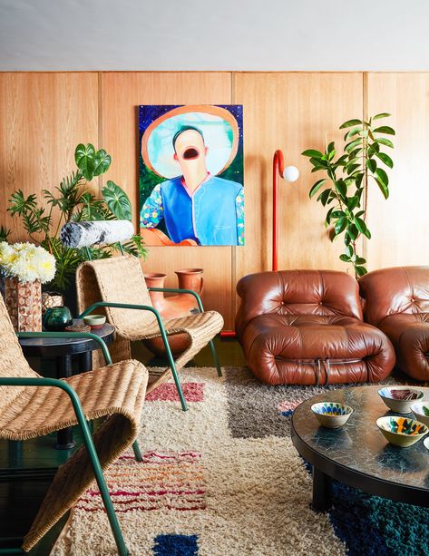 AD100 Designer Rodman Primack Reveals His Mexico City Residence | Architectural Digest Pollo Tropical, Leather Lounge, City Apartment, Arte Popular, A Living Room, Architectural Digest, Interior Inspo, Mexico City, Interior Inspiration