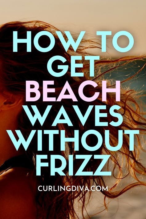 The current climate I live in has much more moisture in the air. Great for my skin. Really not so great for my hair. I noticed it when I went out for a girl-get-together-breakfast. When I looked in the mirror, frizz was all around my head. Like a halo. But not in a good way. I realized I had to change my hair routine. Sigh. Today we are going to seek out paths to turn frizzy curly hair into beach waves, leaving the frizz far behind us. Learn how to get beach waves without frizz. How To Treat Frizzy Wavy Hair, Natural Beach Waves Hair, Wavy Beach Hairstyles, How To Make Beach Waves In Hair, How To Braid Your Hair For Beach Waves, Beach Curly Hairstyles, How To Get Beach Waves, Air Dry Wavy Hair Without Frizz, Products For Beach Wave Hair