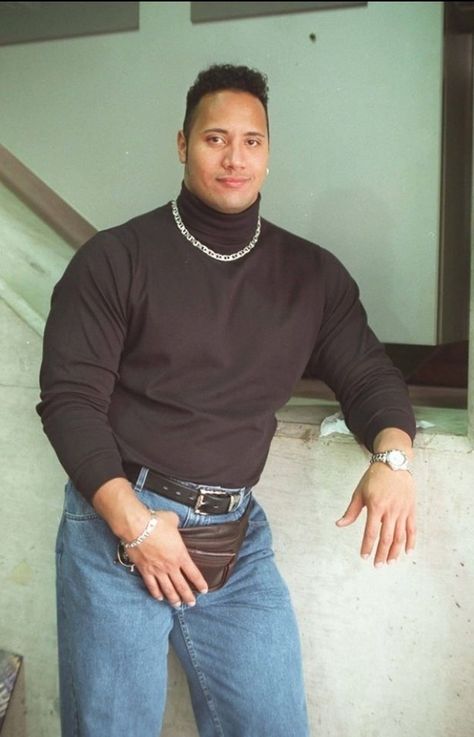 Just when you thought you had the most awkward childhood photo..the Rock (and his Fannie pack) has you beat. LOL Rock Meme, Ali Michael, 90s Rock, 90s Throwback, Ron Swanson, Rock Johnson, The Rock Dwayne Johnson, Make My Day, Dwayne The Rock