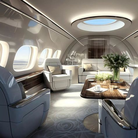 Luxury Jets Private Plane, Airplane Interior Design, Airplane Hotel, Jet Interior, Airplane Interior, Private Jet Interior, Aerospace Design, Luxury Jets, Luxury Private Jets