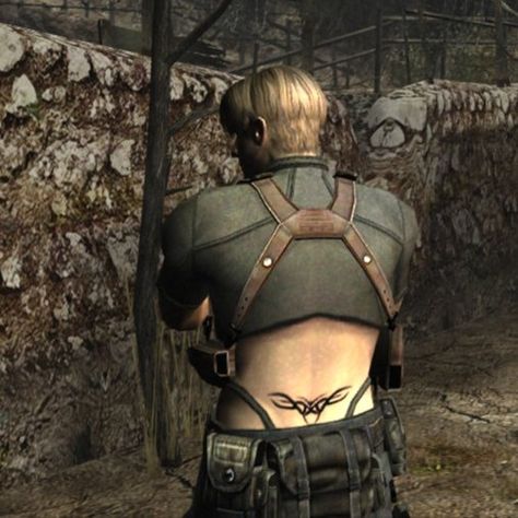 Resident Evil Tattoo, Tyrant Resident Evil, Gender Euphoria, Leon Scott, Buster Keaton, Resident Evil Collection, Tramp Stamp, Resident Evil Leon, Horror Game