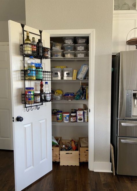 How To Utilize Deep Cabinets, Drop Cloth Headboard, Built In Bunkbeds, Pantry Renovation, Kitchen Island Makeover, Faux Stone Walls, Built In Pantry, Custom Pantry, Pantry Remodel