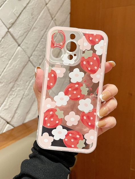 Strawberry Phone Case, Strawberry Print, Print Phone Case, Birthday Theme, Cell Phones, Phone Case, Phone Cases, Fruit, Collar