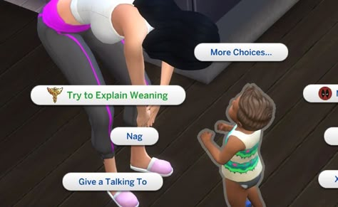 Childbirth Mod - Toddler Weaning Update (Get to work is required) | Patreon Sims 4 Time Out Mod, Pandasama Childbirth Mod, Pandasama Mods, Infant Mods Sims 4, Sims 4 Infant Mods, Sims Folder, Sims 4 Cheats, Sims 4 Tsr, Sims 4 Traits