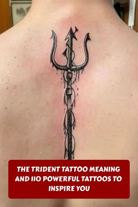 Delve into the symbolism of the trident tattoo and find inspiration with 110 diverse designs. Explore how this ancient symbol of power and strength can be interpreted in modern tattoo art. Whether you're drawn to the mythological, astrological, or maritime associations of the trident, there's a tattoo idea waiting for you. From minimalist designs to intricate detailing, these tattoos showcase the versatility and creativity of this iconic symbol. Posiden Trident Tattoo, Trident Tattoos, Ancient Symbols Of Power, Powerful Tattoos, Trident Tattoo, Symbol Of Power, Modern Tattoos, Tattoo Meaning, Minimalist Designs