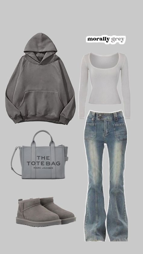 Dark Grey Hoodie Outfit Woman, Grey Uggs Outfit Winter, Grey Ugg Boots Outfit, Gray Uggs Outfit, Grey Uggs Outfit, Ugg Boot Outfits, Ultra Mini Uggs Outfit, Gray Hoodie Outfit, Mini Uggs Outfit