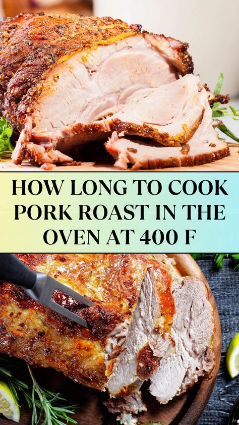 HOW LONG TO COOK PORK ROAST IN THE OVEN AT 400 F Large Pork Roast Recipes, Cooking Pork Roast In Oven, Recipe For Pork Roast In Oven, Frozen Pork Roast In Oven, Oven Roast Pork Shoulder, Pork Loin Cooking Time Ovens, How To Cook Pork Roast, Bone In Pork Roast In Oven, Pork Roast Cooking Time Chart