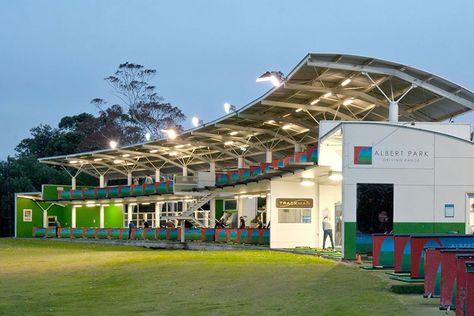 Golf Bar, Sports Facility Architecture, Golf Driving Range, Golf Clubhouse, Golf Range, Melbourne Airport, Golf Academy, Public Golf Courses, Mini Golf Course