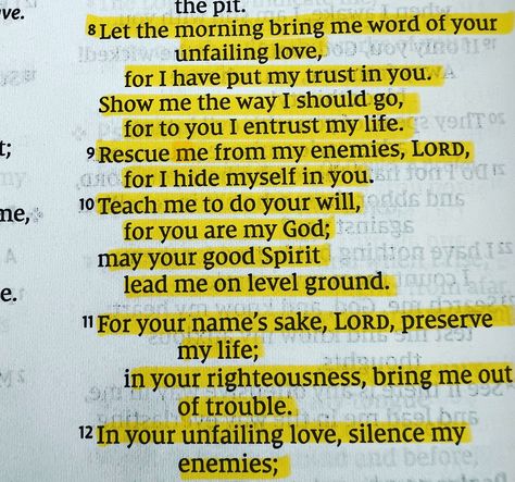 PSALM 143:8-12 Amen Psalm 143:8, Psalm 116:12-13, Psalm 89:15-16, Psalm 55:16-17, Psalm 85:10-13, Psalm 84:11-12, Lead Me On, Spirit Lead Me, Show Me The Way