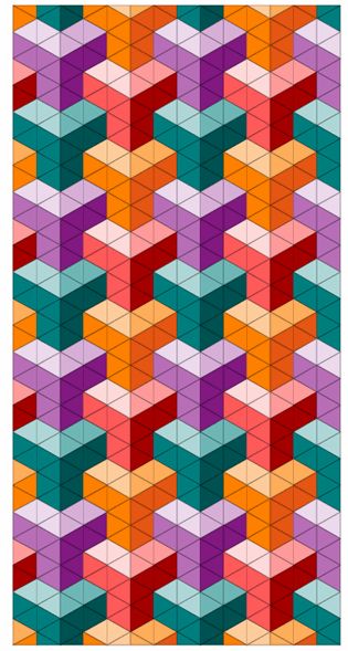 Design & Discover – Optical Illusion and 3D Quilts | The Electric Quilt Blog 3 D Quilts Optical Illusions, Dimensional Quilts Optical Illusions, Illusion Quilts, Optical Illusion Quilts Patterns Free, 3d Quilts Optical Illusions Free Pattern, Convex Illusions Quilt, Optical Illusion Fabric, Woven Illusion Quilt Pattern, Optical Illusion Quilts