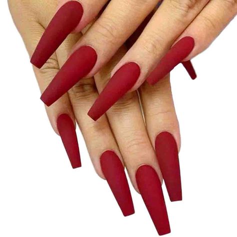 Magenta Nails, Coffin Nail Designs, Holiday Nails Winter, Maroon Nails, Fun Nail Colors, Long Press On Nails, Fall Manicure, Winter Nails Acrylic, Nagel Tips