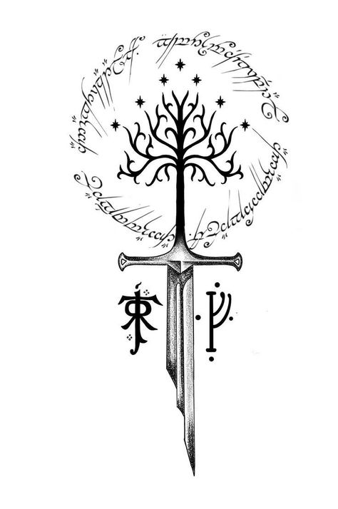 Hobbit Tattoo, Yggdrasil Tattoo, Tolkien Tattoo, Memento Mori Tattoo, Ring Tattoo Designs, Lotr Tattoo, Left Arm Tattoos, Lord Of The Rings Tattoo, Sketch Style Tattoos