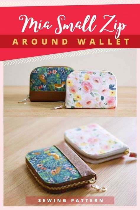 #sewingpatterns,#sewing,#diy,#crafts,#handmade,#fabric,#fashion,#sewingproject,#sewinglove,#sewingaddict Small Fabric Wallets Diy, Small Zip Pouch Coin Purses, How To Sew A Wallet With Zipper, Sew Wallet Pattern, Small Wallet Pattern Free, Zipper Wallet Sewing Pattern, Zip Around Wallet Pattern, Small Wallets For Women Diy, Keychain Wallet Pattern