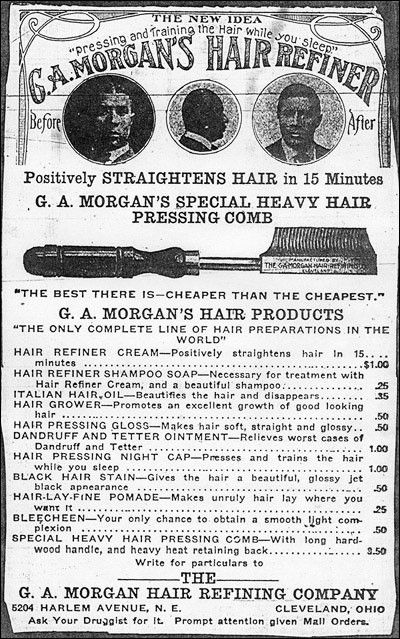 1910 Garrett Augustus Morgan, who also invented the traffic light. Invented a PERM for hair.  He called his hair product “hair refining cream” which he patented.Many people mistakenly believe Madame CJ Walker invented the hair relaxer technique, but, to her credit, she invented several creams, balms and an improved hot comb. Garret Morgan, Black Hair History, Garrett Morgan, Cj Walker, Hair History, African American Inventors, Hot Comb, Italian Hair, World Hair