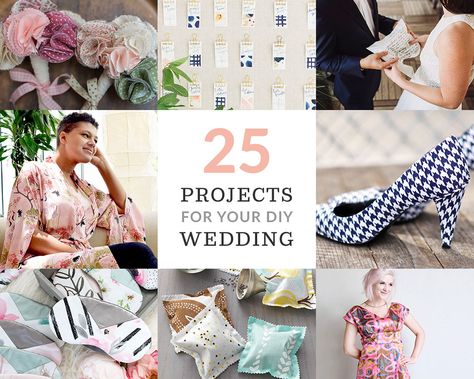 25 Projects for Your DIY Wedding | Spoonflower Blog Wedding Sewing Projects, Diy Wedding Gifts, Events Ideas, Templates Free Design, Wedding Expo, Wedding Pillows, Sewing Diy, Wedding Inspirations, Wedding Planning Tips