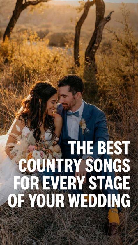 Country Wedding Music Ceremony, Wedding Song List Country, Country Wedding Songs Ceremony, Country Music Wedding Playlist, Wedding Processional Songs Country, Wedding Party Entrance Songs Country, Best First Dance Songs Wedding Country, Wedding Music Country, Country Recessional Wedding Songs