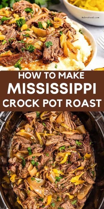 Mississippi Pot Roast Crockpot Recipe Mississippi Pot Roast Banana Peppers, Roast Crock Pot Recipes Slow Cooker, Pepperocini Roast Crockpot Crock Pot, Mississippi Pot Roast Crockpot Recipes, Crockpot Mississippi Pot Roast, Mississippi Pot Roast Crockpot, Mississippi Pot Roast Recipe, Roast Beef Crock Pot Recipes, Roast Crockpot