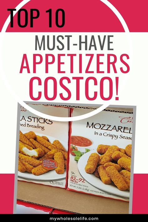 If you are looking for a quick meal or snack we got you covered. We took at look at the best frozen appetizers at Costco this week.  #costco #costcomom #appetizers #frozen #mywholesalelife Costco Frozen Desserts, Costco Frozen Appetizers, Costco Superbowl Food, Costco Hors D’oeuvres, Best Frozen Appetizers, Frozen Appetizers Store Bought, Costco Christmas Party Food, Costco Frozen Food, Best Costco Appetizers