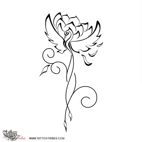 Tattoo of Phoenix and lotus, Rebirth, healing tattoo - custom tattoo designs on TattooTribes.com Rebirth Tattoo, Lotus Flower Tattoo Meaning, Change Tattoo, Tattoo Samples, Tato Henna, Lotus Tattoo Design, Flower Tattoo Meanings, Kunst Tattoos, Inspiration Tattoos