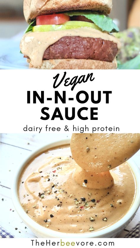 In And Out Sauce Recipe, In And Out Sauce, In N Out Sauce, Fries Sauce, Animal Style Fries, Gluten Free Burger, Copy Cat Recipe, Vegan Dip, Dairy Free Gluten Free