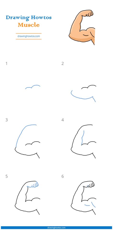 How To Draw Strong Arms, Tattoo On Muscle Arm, How To Draw A Muscle Arm, How To Draw Muscles Step By Step, Arm Drawing Tutorial Step By Step, How To Draw Arm Muscles, How To Draw Arms Step By Step, Muscle Drawing Sketches, How To Draw An Arm