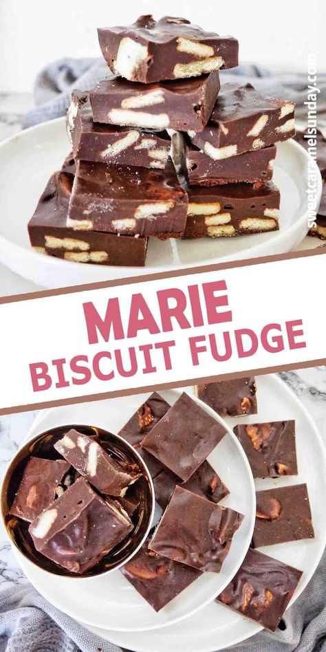 Marie Biscuits Recipe, Marie Biscuit Recipes, Marie Biscuit Fudge, Biscuit Fudge, Buscuit Recipe, Fudge Ideas, Picnic Treats, Caramel Biscuits, Marie Biscuit