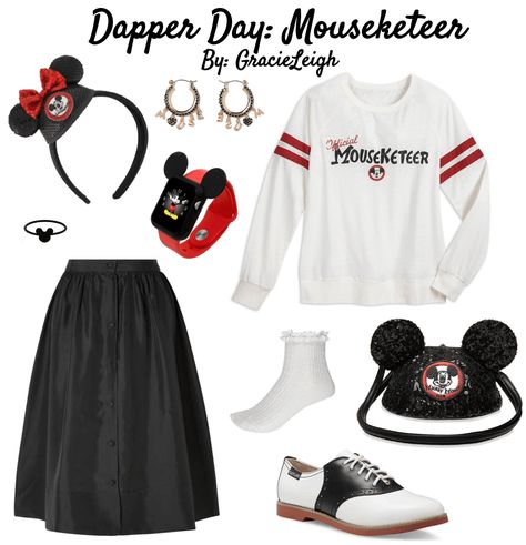 Dapper Dan Disneybound, Dapper Day Outfits For Women Pants, Dapper Disney Outfit, Disney Dapper Day Outfits For Women, Dapper Days Disney Outfits, Mouseketeer Costume, Disney Dapper Day Outfits, Dapper Disney, Dapper Day Disneyland