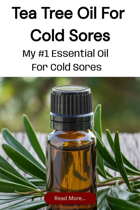 Save this pin to learn how I use tea tree oil for cold sores. If you’re looking for a powerful, natural cold sore remedy, tea tree oil is one of the best essential oils for cold sores. Click here to read more. Oils For A Cold, Cold Sore Remedy Fast, Heal Cold Sores Fast, Cold Sore Remedy Overnight, Cold Sore Essential Oil, Essential Oils For Cold, Blister Remedies, Natural Cold Sore Remedy, Home Remedies For Cold