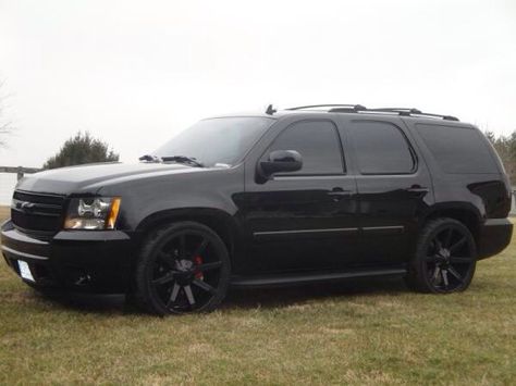 2010 Chevrolet Tahoe - Blacked Out Blacked Out Tahoe, Black Chevy Tahoe, 2010 Tahoe, Chevrolet Tahoe 2015, Suv Comparison, Rims For Sale, Toyota Rav4 Hybrid, Chevy Girl, Dropped Trucks