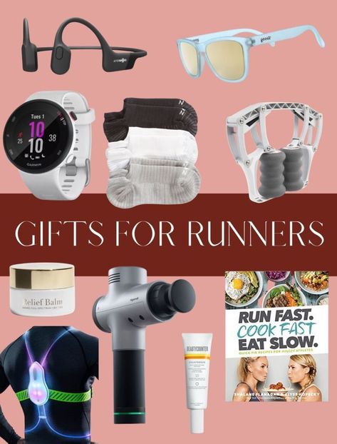 As a long-time runner who has run four marathons and over 20 half marathons, I get asked a lot this time of year gifts are best for runners. It’s usually being asked by friends, parents or spouses of hard core runners or brand new runners, and I love hearing when loved ones are supporting their favorite runners in their goals! Best Gifts For Runners, Running Gifts For Men Runners, Running Gifts For Women, Post Marathon Gift Basket, Gifts For Runners Men, Running Gift Basket, Marathon Gift Basket, Runners Gifts, Calender Gift