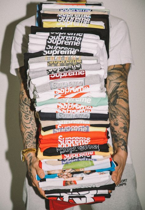 Supreme Box Logo: Kai Bent-Lee Is Selling His Huge Stash Tshirt Style Outfit, Supreme Clothing, Supreme Brand, Supreme Logo, Supreme Box Logo, Hype Clothing, Supreme Wallpaper, Image Swag, Popular Shirt