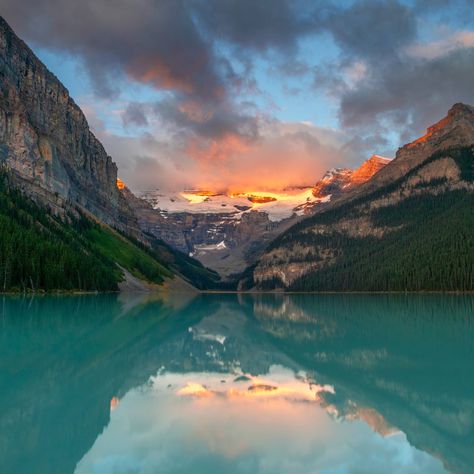 Still one of my favorite memories from the last 5 years. Caught a brilliant sunrise over Lake Louise as the sun beamed down on the mountain peaks and glacier. #landscapephotography #lakelouisecanada #lakelouise #lakelouisealberta #photographyeveryday #photographylovers #canada #canadianrockies Landscape Photography, Lake Louise Canada, Mountain Peak, Lake Louise, Canadian Rockies, Photography Lovers, The Mountain, The Sun, My Favorite