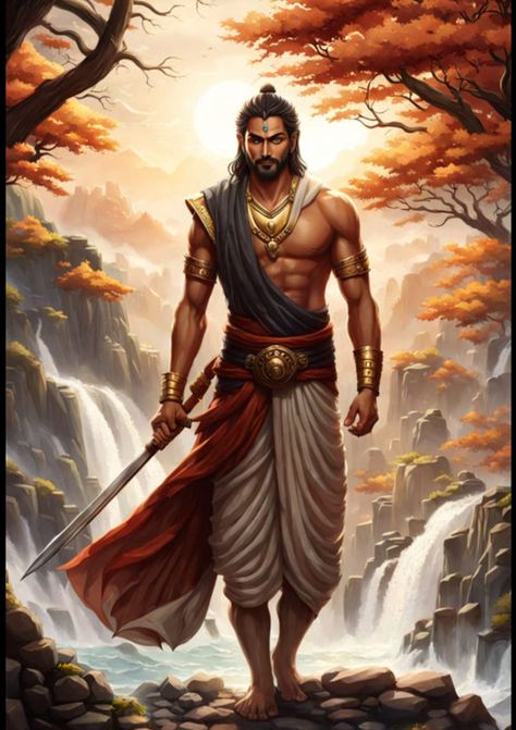 Indian Mythological Characters, Indian Kings, Mythology Costumes, Chola Dynasty, Rose Glasses, Warrior Concept Art, Mythological Characters, Red Background Images, Indian History Facts