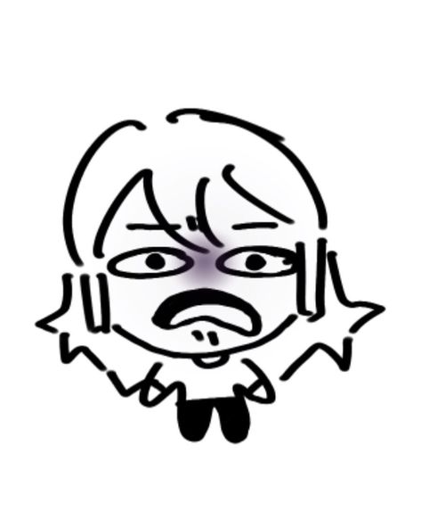 Chibi Disgusted Face, Grossed Out Face Drawing, Suprised Face Reaction Drawing, Shocked Chibi, Vomit Drawing, Disgusted Emoji, Disgust Drawing, Disgusted Face Drawing, Smug Face Reference