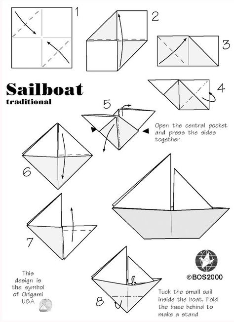 Origami Ship, Origami Sailboat, Diy Origami Home, Diy Origami Home Decor, Make A Paper Boat, Origami Home Decor, Boat Card, Origami Boat, Origami Patterns