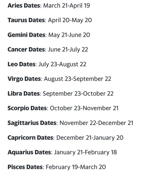 Virgo Dates Of Birth, Capricorn Dates Of Birth, Aries Date, Virgo Dates, Capricorn Dates, Sagittarius Dates, Aries Dates, Scorpio Dates, Leo Dates